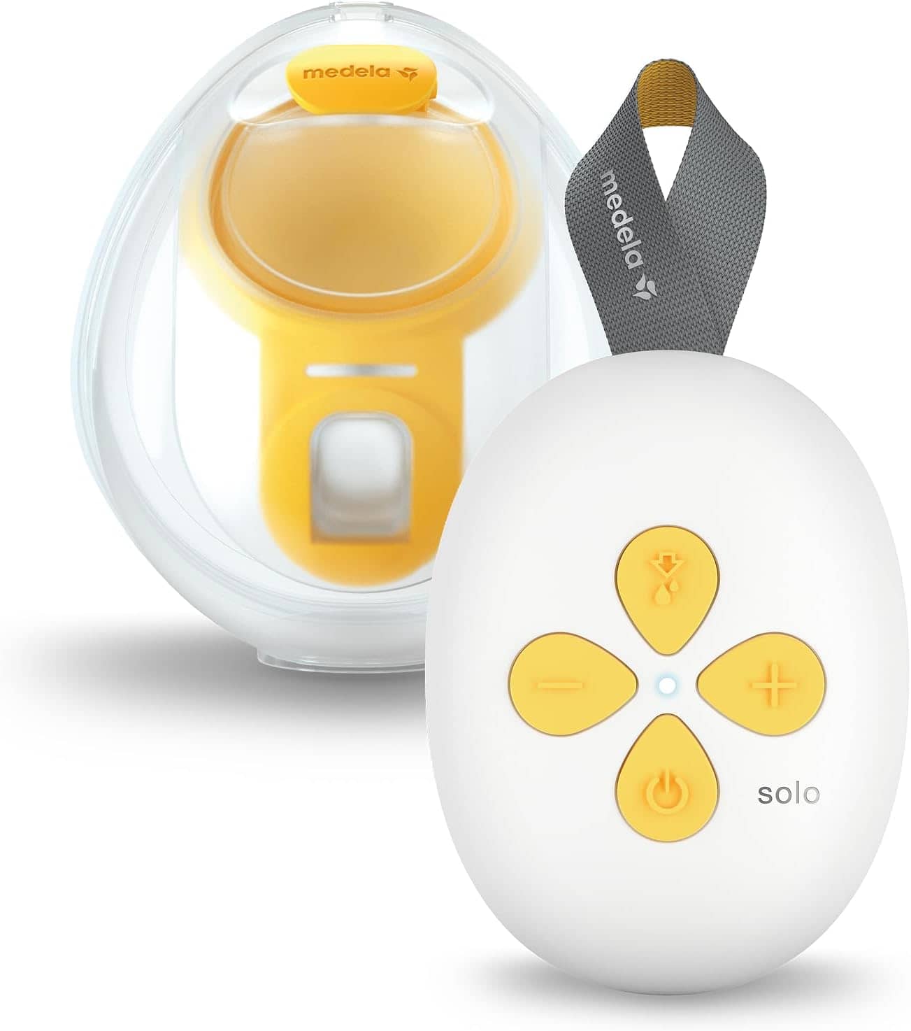 Medela Solo Hands-free Single Electric Breast Pump, Lightweight and Compact Portable Design, Compatible with Medela Family App