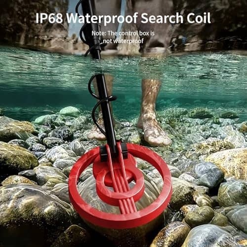 2026 Latest Metal Detector for Adults, Professional Waterproof & Adjustable Stem, Higher Accuracy Gold Detector with LCD, Advanced DSP Chip, 2.26 Pounds Lightweight Suitable for Beach and Backyard