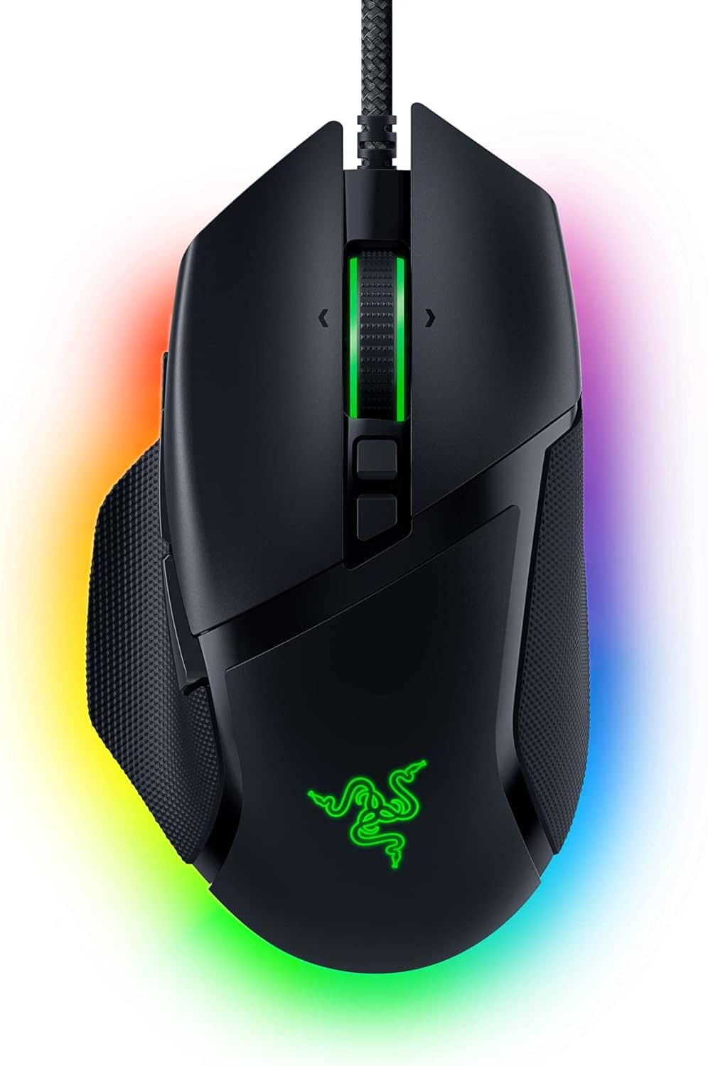 Razer Basilisk V3 - Wired, Customizable Gaming Mouse with Chroma RGB for PC/Mac (10+1 Programmable Buttons, Tilting HyperScroll Mouse Wheel, Ergonomic Design) Black