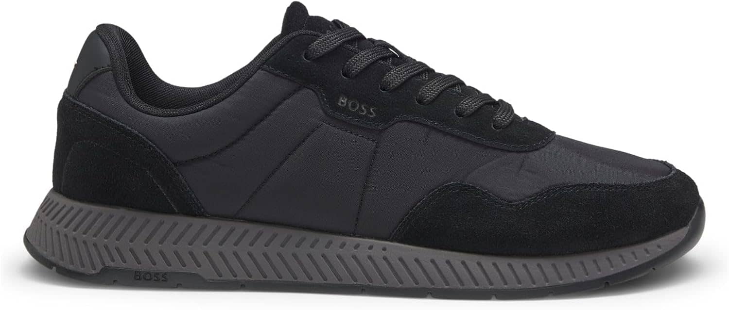 BOSS Men's Titanium_Runn_sdnypa Trainers, Black, 9 UK