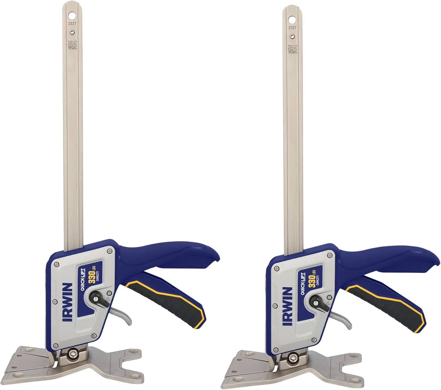 IRWIN Quick-Lift Construction Jacks, Hand Lifting Jack Tool, Multifunctional, Lift up to 10" and Lift Capacity 330 lbs, Pack of 2 (IRHT83100-2)