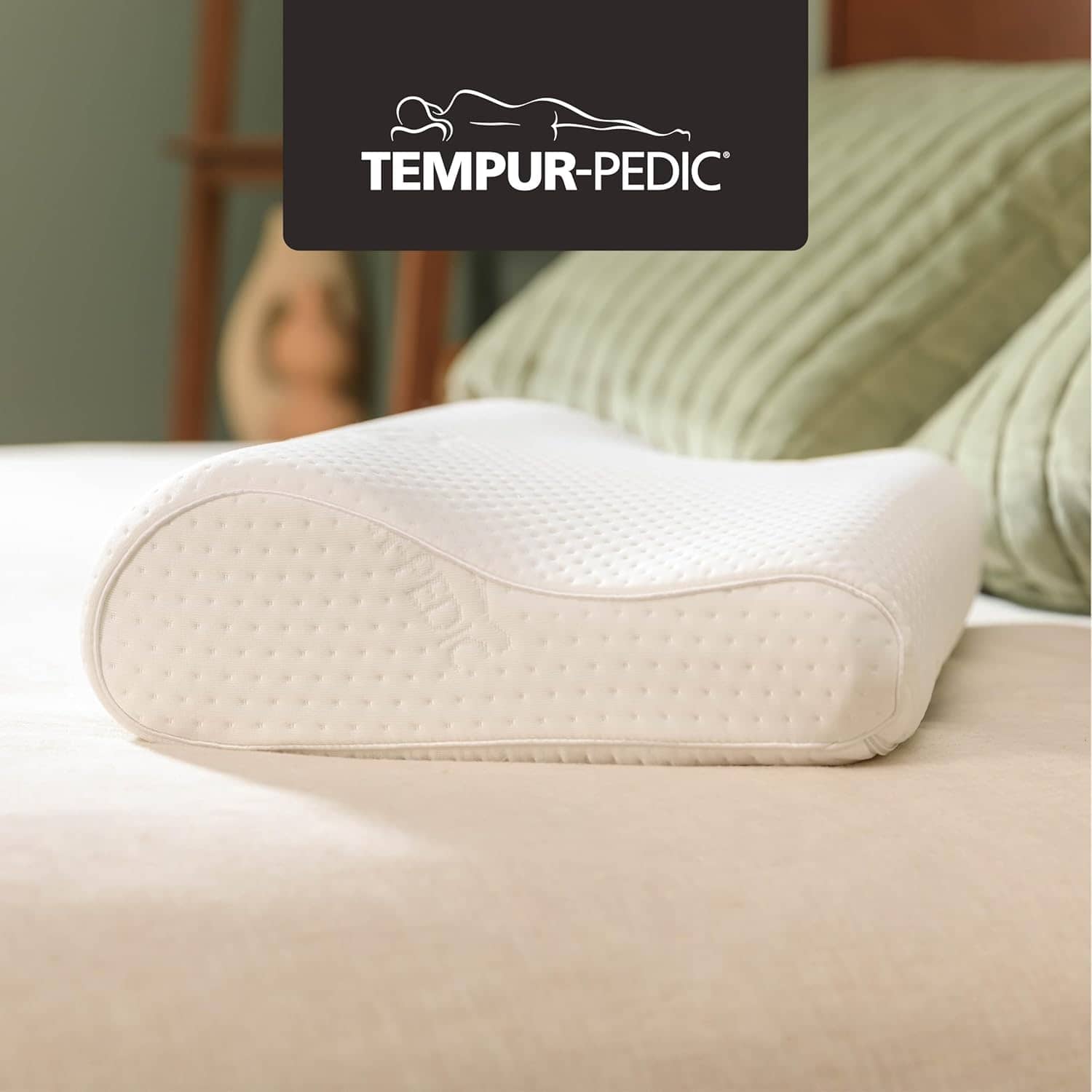 Tempur-Pedic TEMPUR-Ergo Neck Pillow, Medium Profile, White