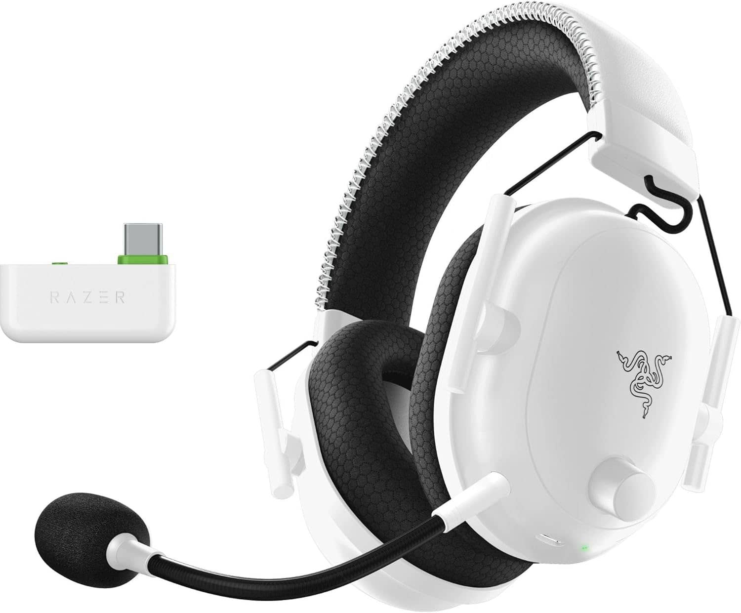 Razer BlackShark V2 Pro (Xbox) - Wireless Console E-Sport Headset for Xbox S-X & One (Triforce 50 mm Driver, HyperSpeed Wireless 2.4 GHz, Removable HyperClear Microphone) White