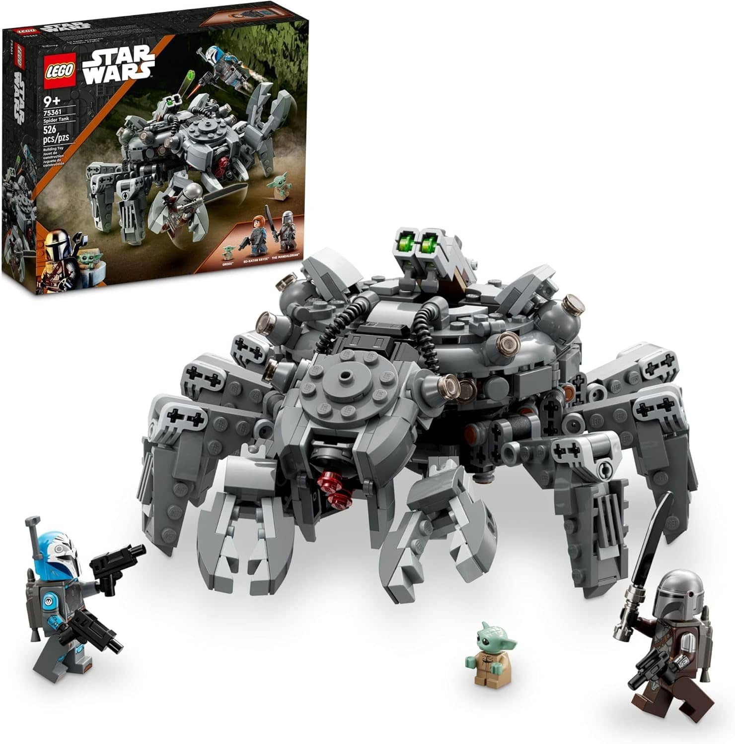 LEGO Star Wars Spider Tank Building Toy - Pretend Play Mech for Boys & Girls, Ages 9+ Years - Star Wars Toys for Fans - Gifts for Kids - 75361