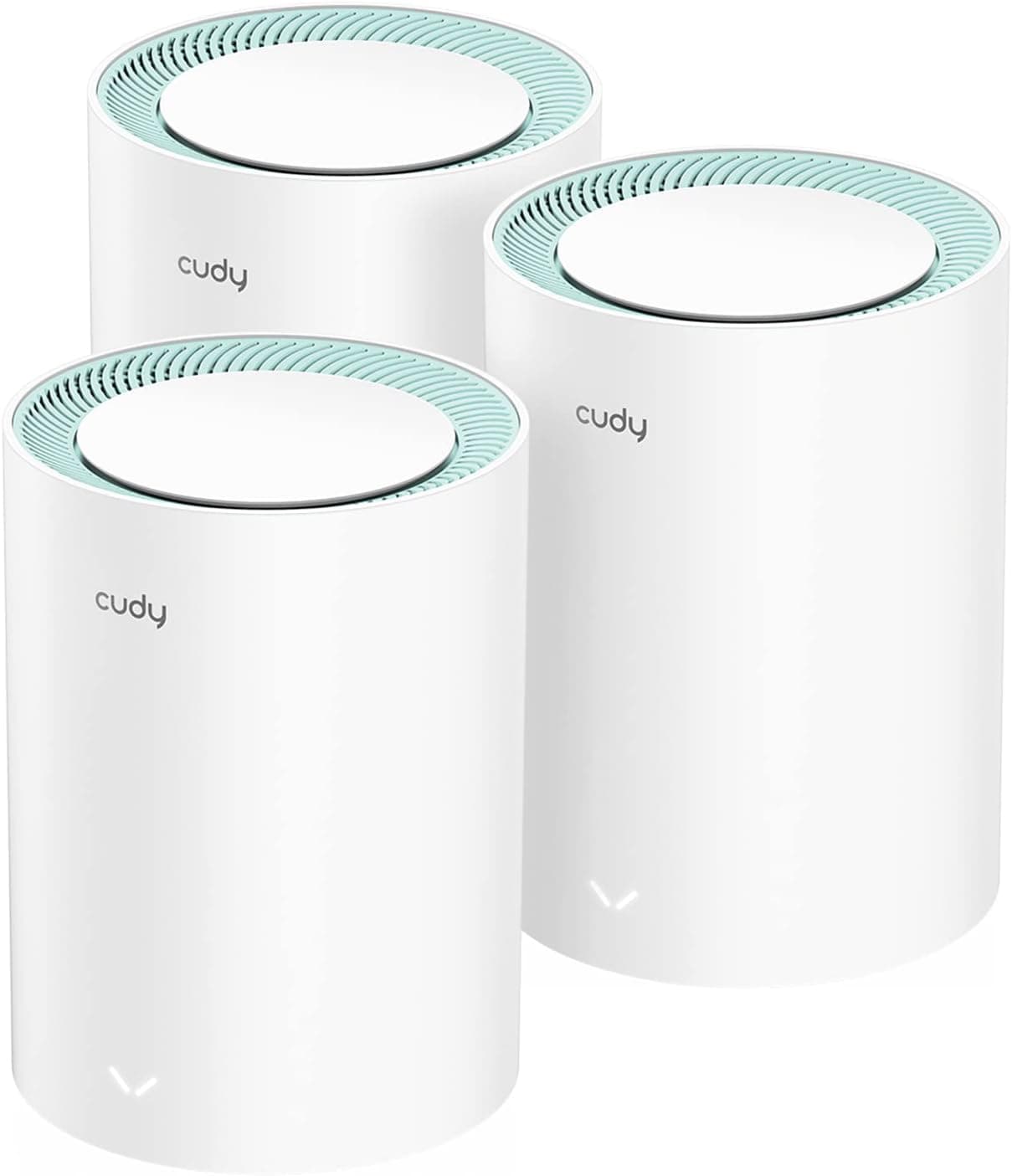 Cudy Dual Band AX1500 WiFi 6 Mesh Wi-Fi System, Replaces Routers and Extenders, Covers up to 2500 sq.ft., 3 Gigabit Ports per Unit, Supports Ethernet Backhaul, M1500 3-Pack
