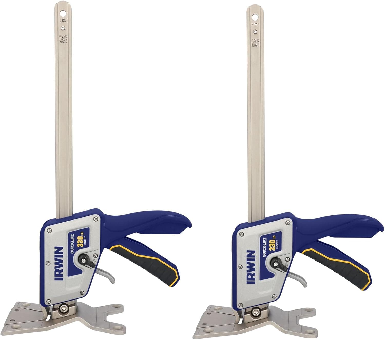 IRWIN Quick-Lift Construction Jacks, Hand Lifting Jack Tool, Multifunctional, Lift up to 10" and Lift Capacity 330 lbs, Pack of 2 (IRHT83100-2)